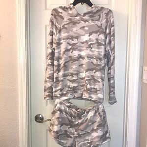 Lounge Hoodie Shorts Set